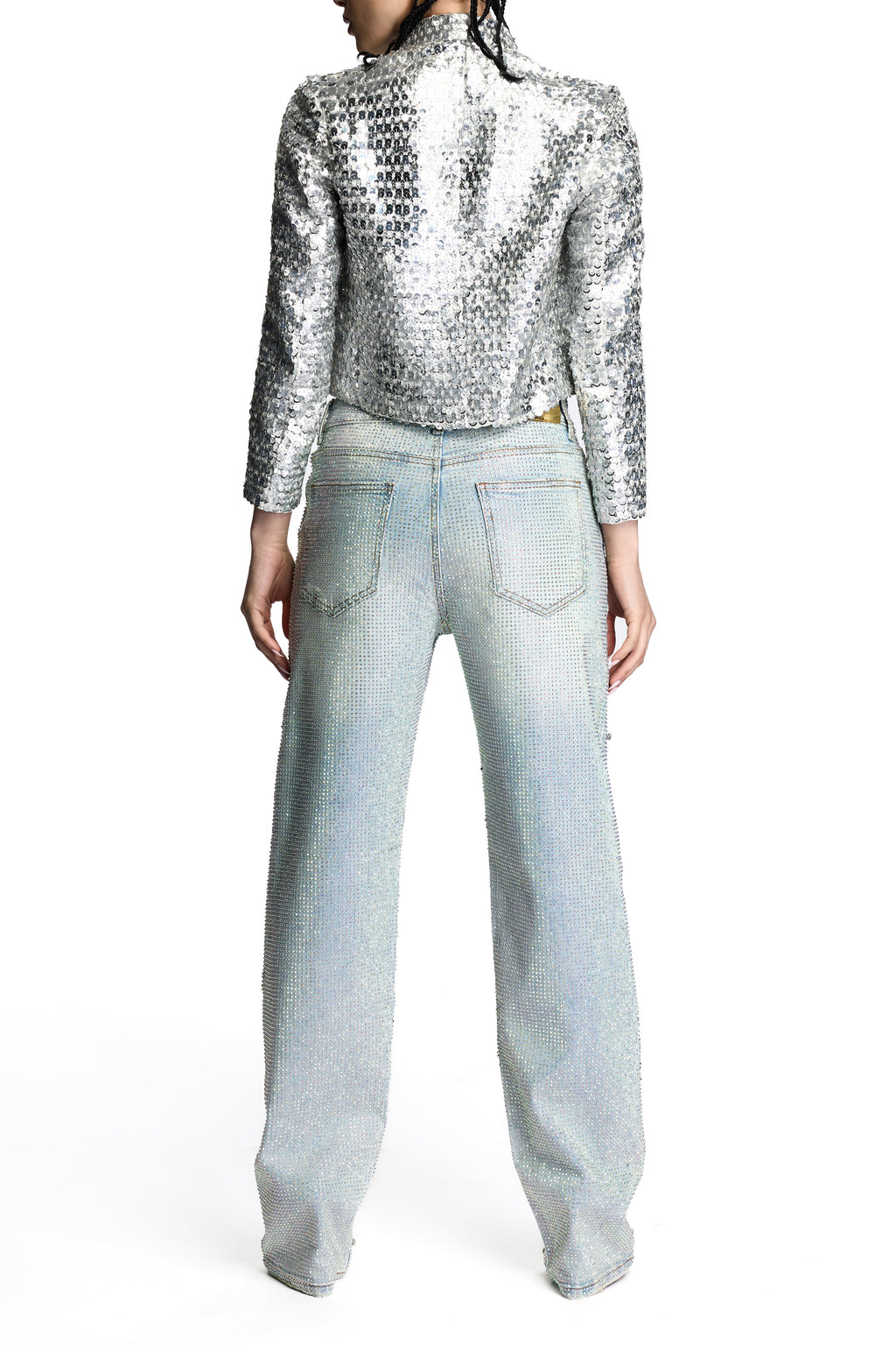 ALAYAH JACKET SEQUINS SILVER