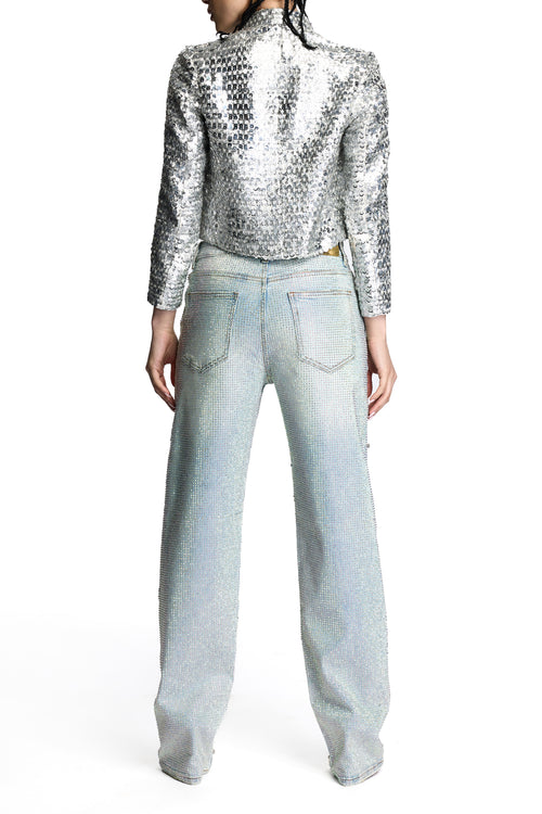 ALAYAH JACKET SEQUINS SILVER