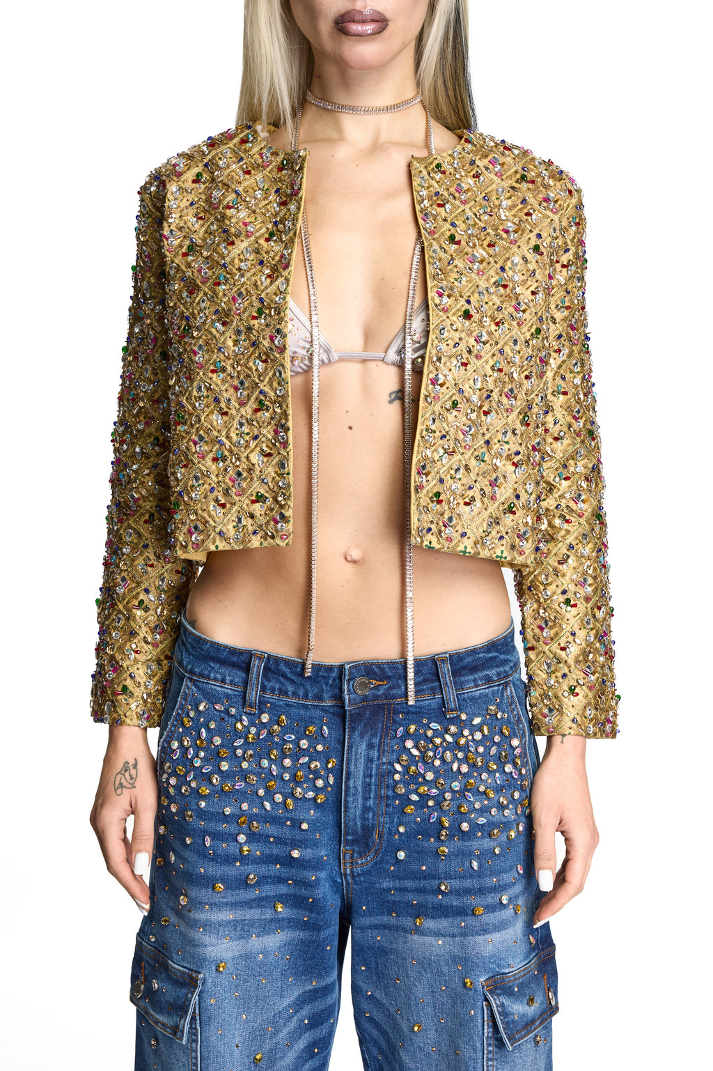 CLARABELL JACKET EMBELLISHED GOLD