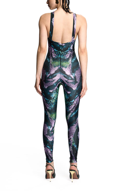 CHELSEA JUMPSUIT GREEN PRINT