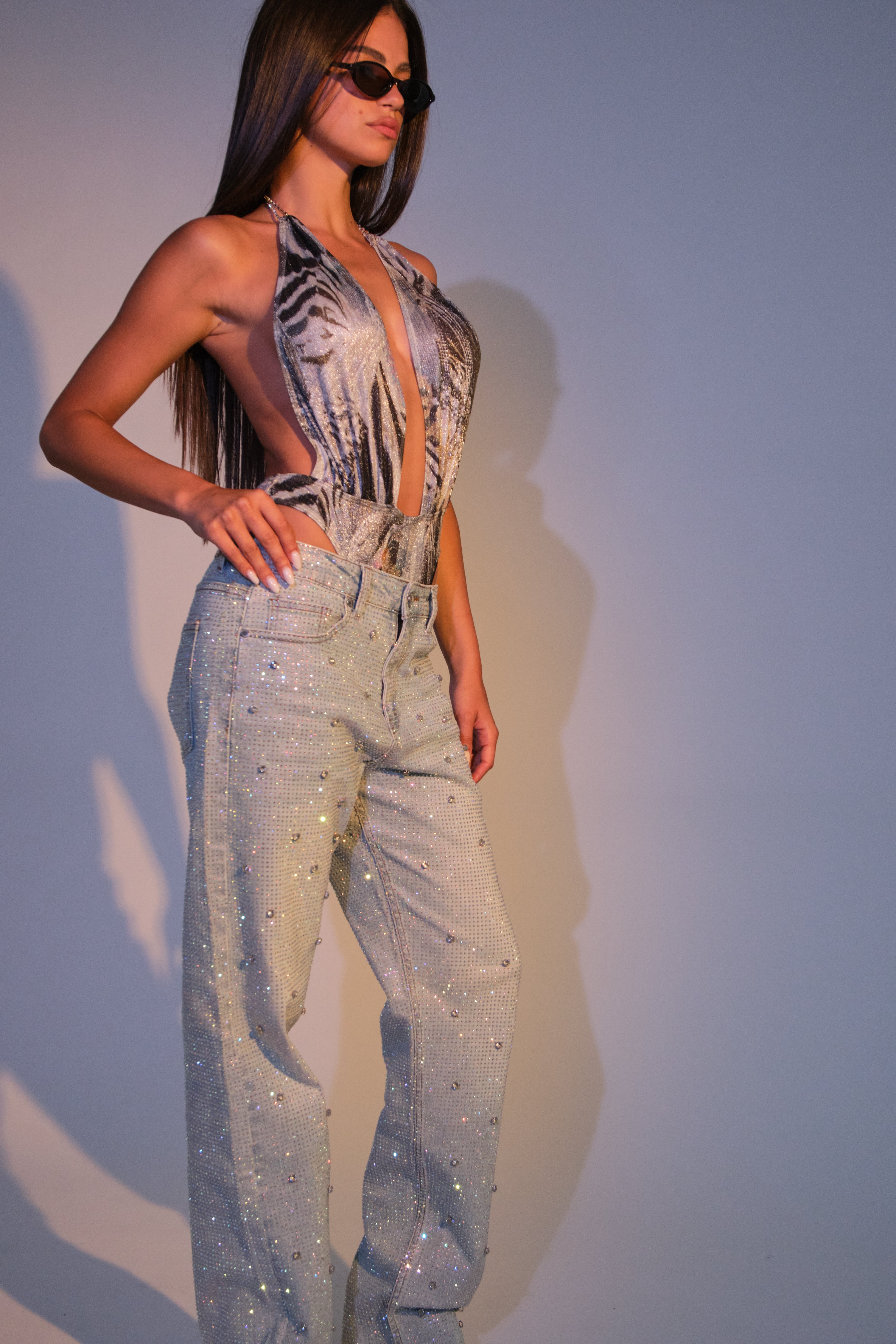 ILARIA DISCO JEANS LIGHT BLUE
