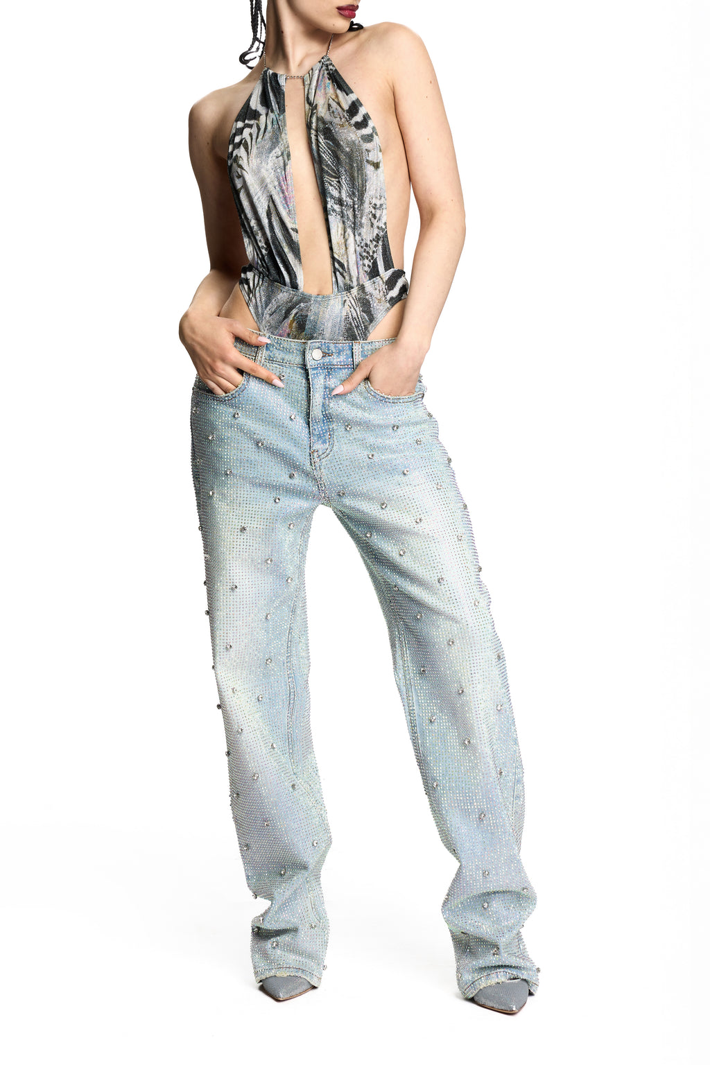 ILARIA DISCO JEANS LIGHT BLUE
