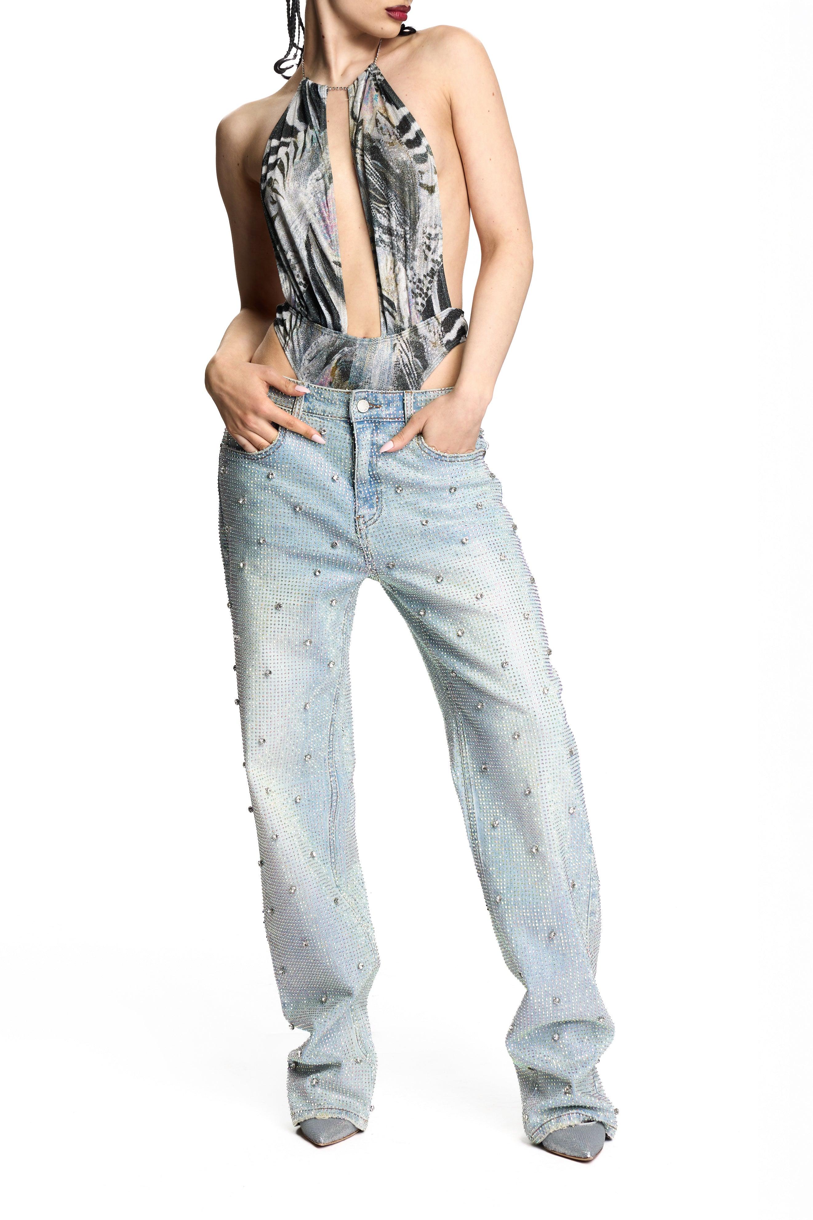 ILARIA DISCO JEANS LIGHT BLUE