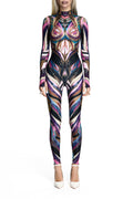 LOLA NOVA JUMPSUIT ABSTRACT PRINT