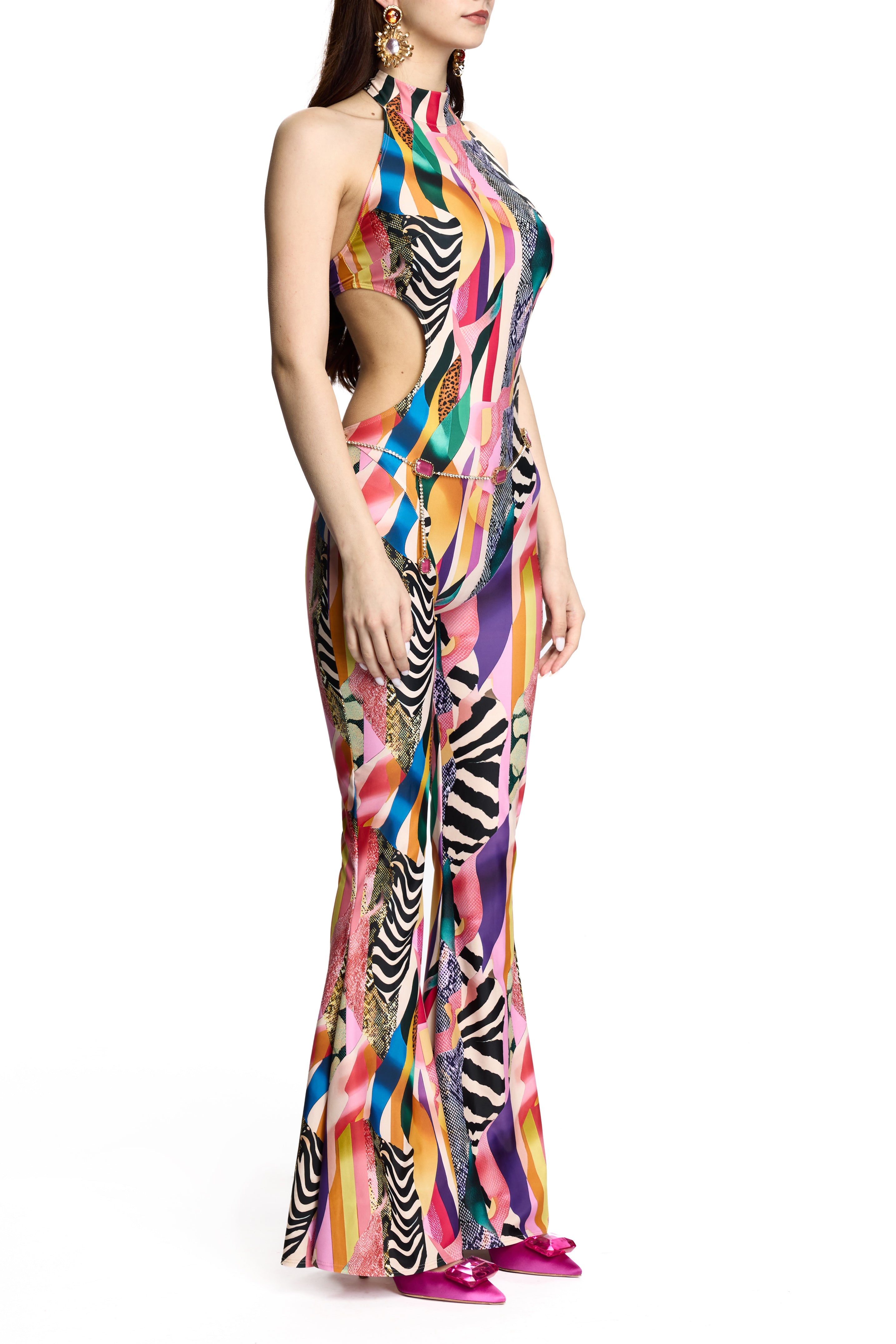 POLOMA JUMPSUIT MIXED PRINT
