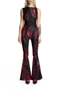 VALENTINA JUMPSUIT RED ANIMAL PRINT