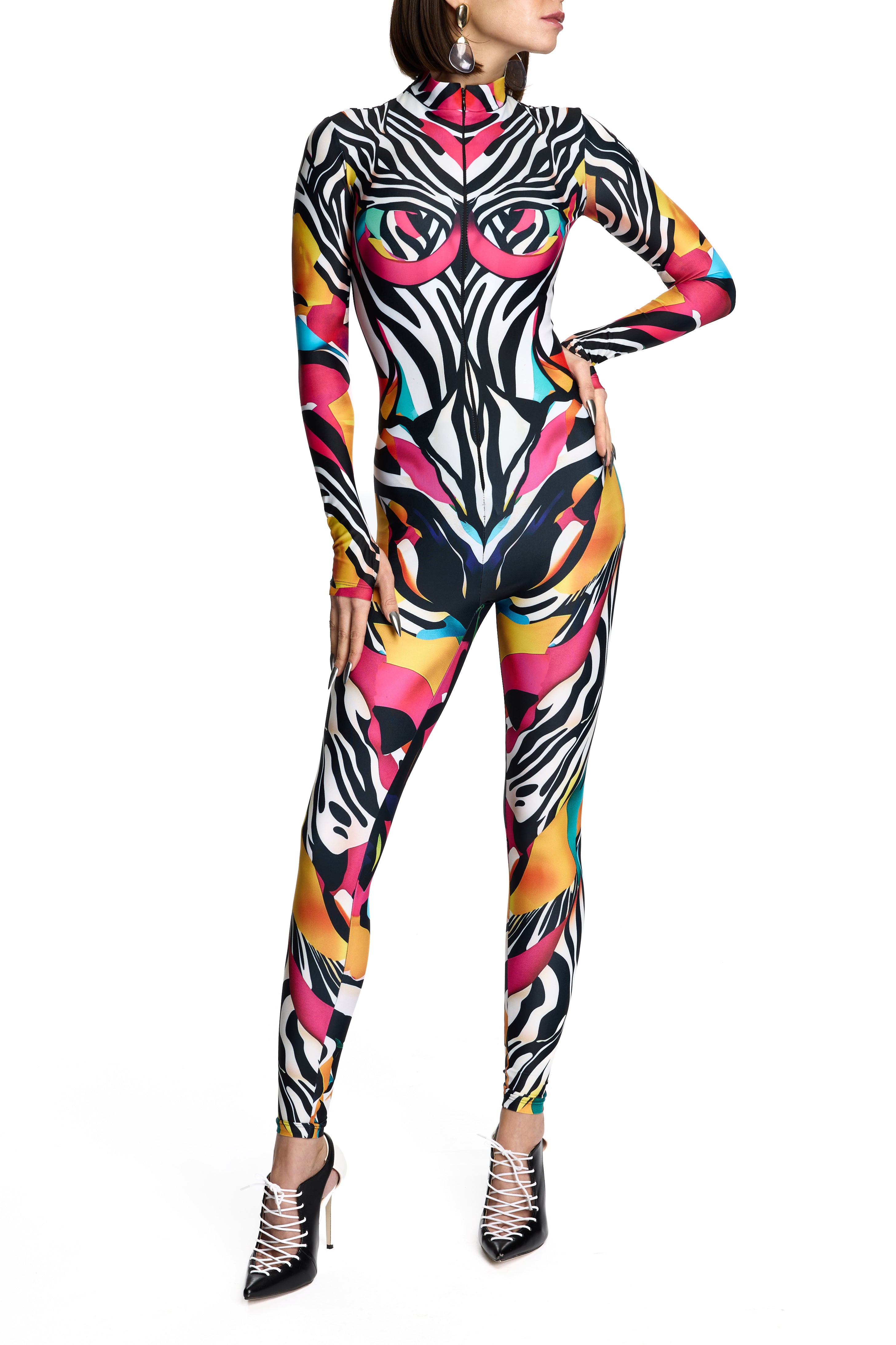 ZAZA ZULA JUMPSUIT ANIMAL PRINT