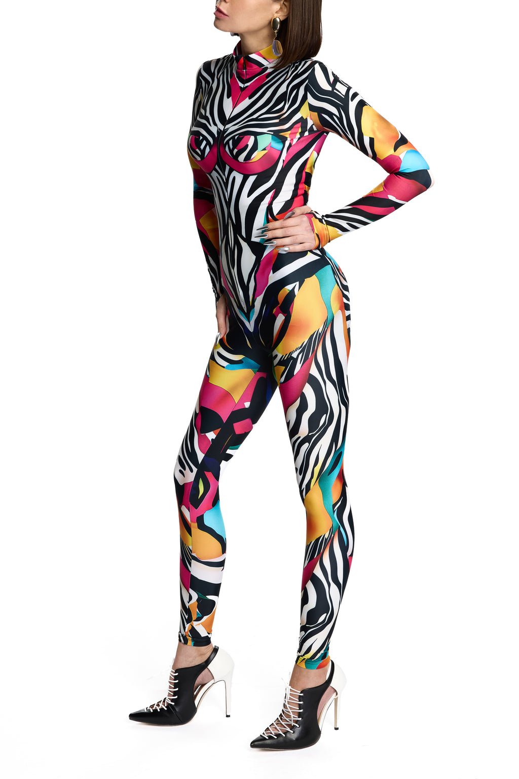 ZAZA ZULA JUMPSUIT ANIMAL PRINT