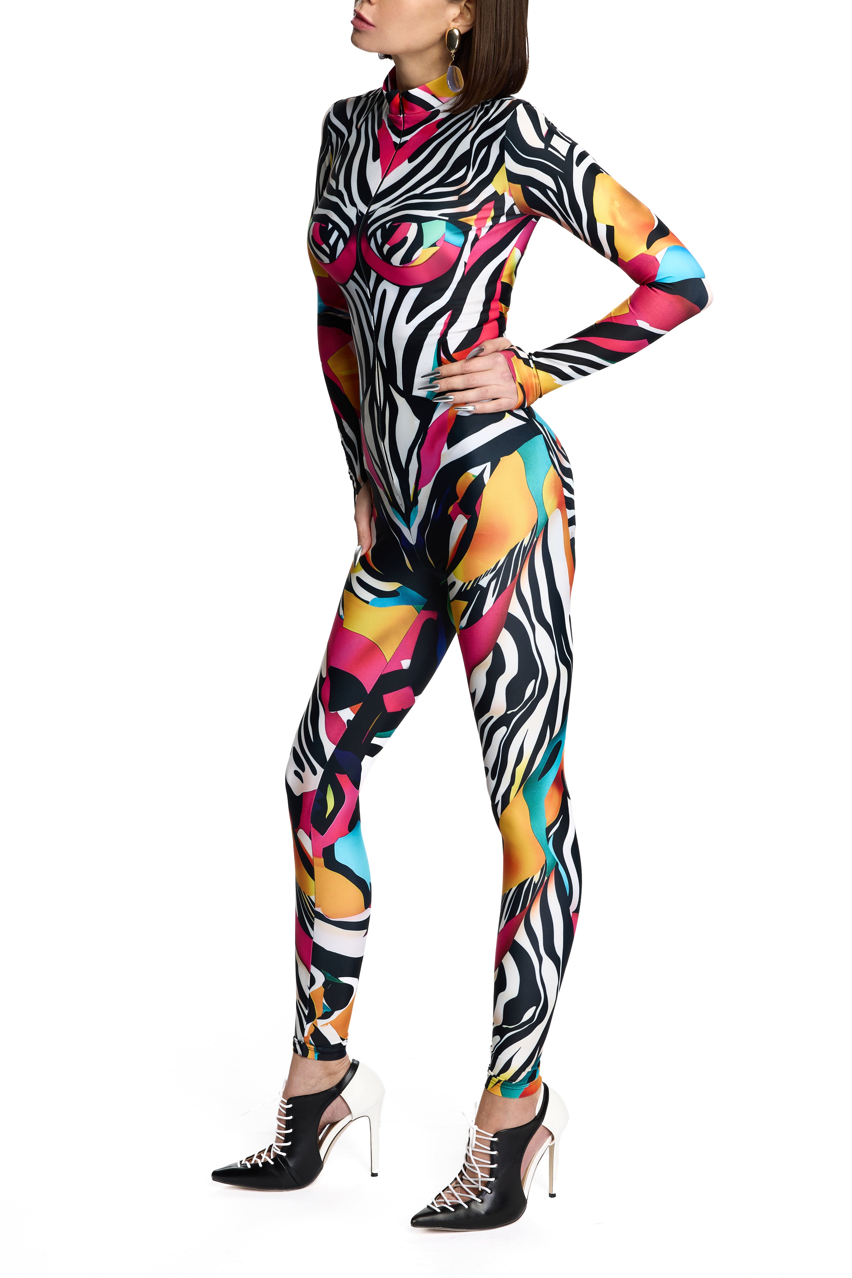 ZAZA ZULA JUMPSUIT ANIMAL PRINT
