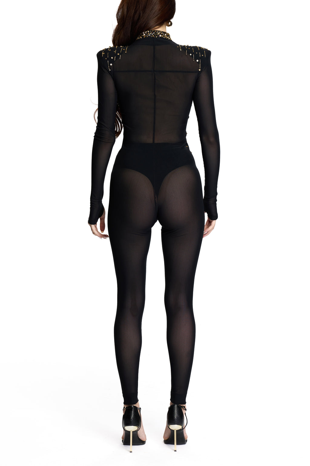 ALEXANDRA JUMPSUIT EMBELLISHED BLACK