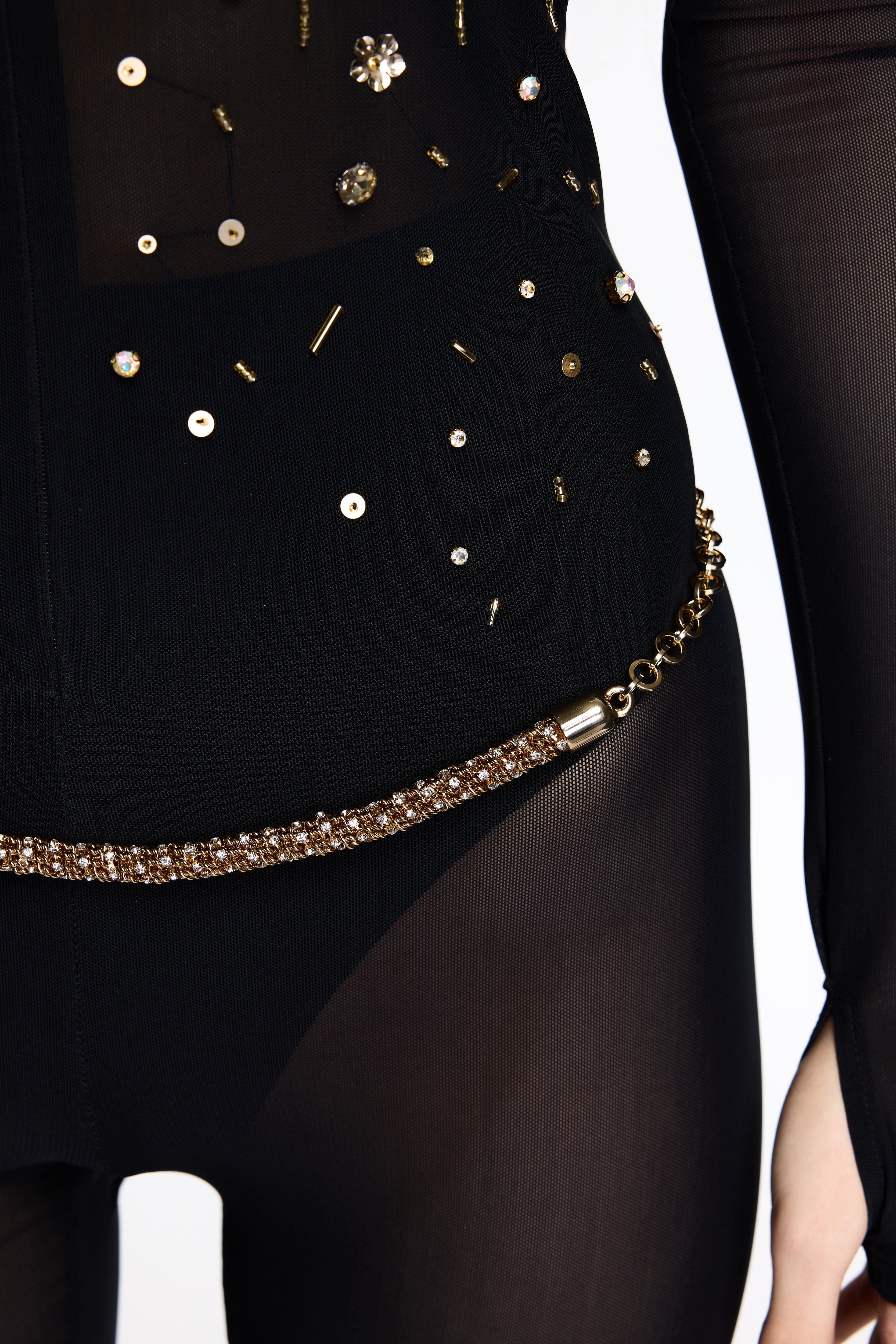 ALEXANDRA JUMPSUIT EMBELLISHED BLACK