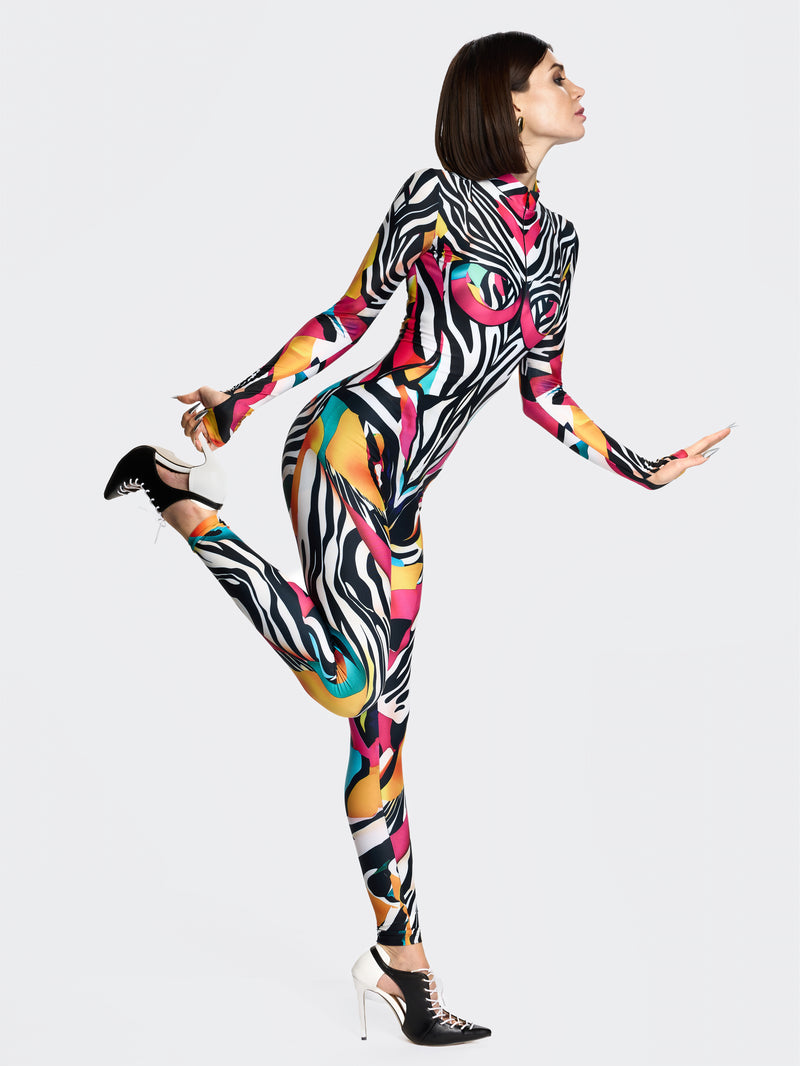 ZAZA ZULA JUMPSUIT ANIMAL PRINT