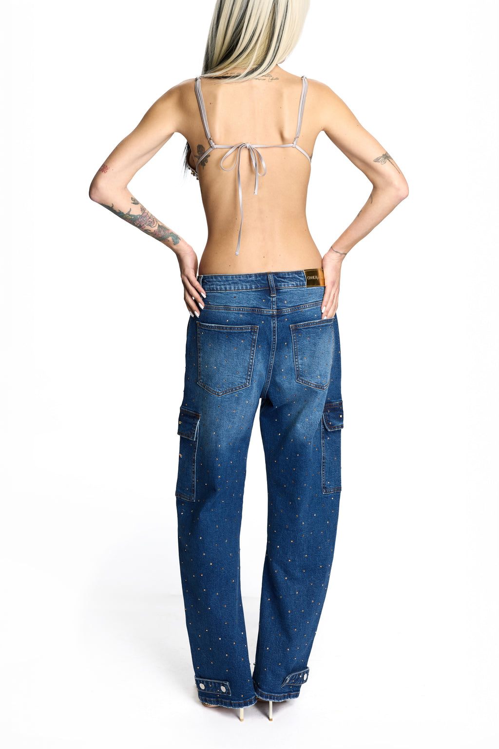 ZELLA DISCO JEANS MID BLUE